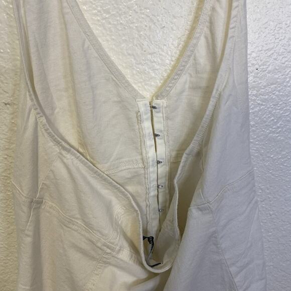 NWT Urban Outfitters Sari Seamed Linen Blend Halter Vest Top In White Size Small - Picture 10 of 13